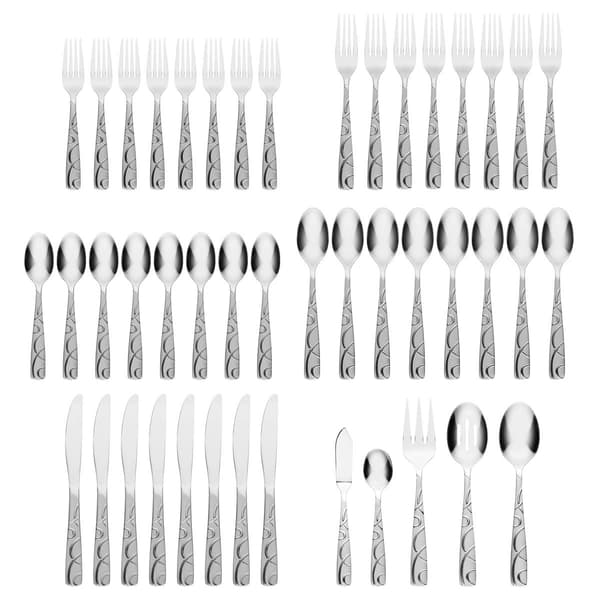 Cambridge&#174; Conquest Sand 45pc. Flatware Set w/Caddy