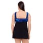 Plus Size Great Lengths Marble Canyon Tie Front Swimdress - image 3