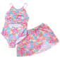 Girls (7-16) Kensie Girl Floral Cutout One Piece Swimsuit & Skirt - image 1