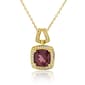 Gemstone Classics&#40;tm&#41; 10kt. Yellow Gold Garnet Necklace - image 1
