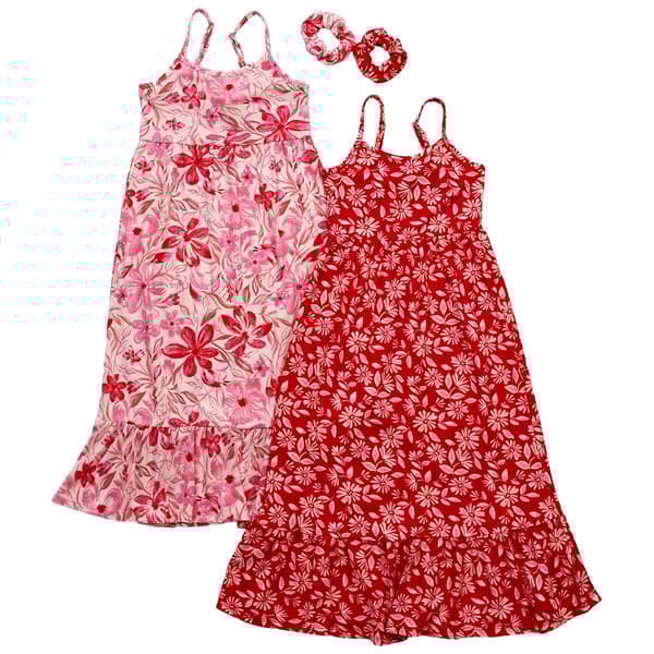 Girls &#40;7-12&#41; BTween&#40;R&#41; 2pk. Floral Yummy Maxi Dresses - image 