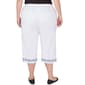 Plus Size Alfred Dunner Summer Breeze Cuff Embroidered Capris - image 4