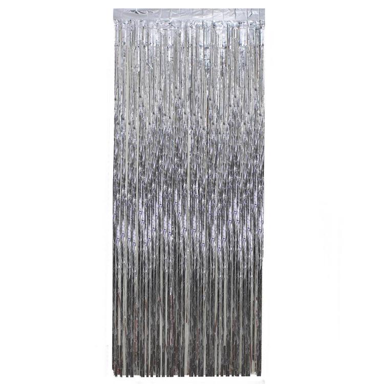 Northlight Seasonal Tinsel Christmas Window or Door Curtain