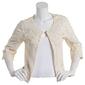 Plus Size Rabbit Rabbit Rabbit 3/4 Sleeve Embroidered Lace Shrug - image 1