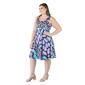 Plus Size 24/7 Comfort Apparel Butterfly Print Tank Dress - image 5