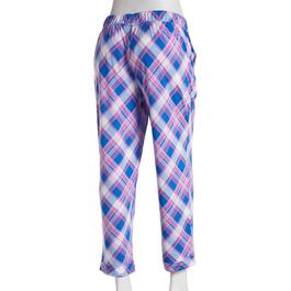 Womens MUK LUKS&#174; Plaid Cloud Knit Rolled Hem Crop Pajama Pants