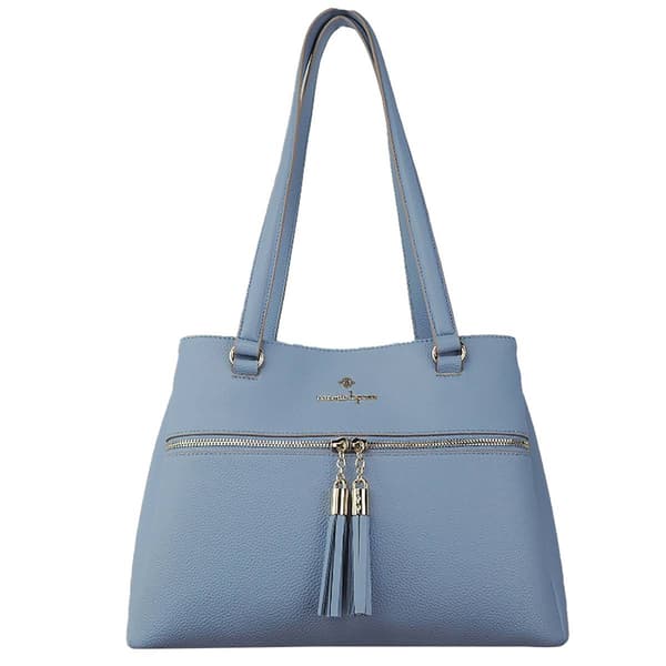 Nanette Lepore Paulette Pebble Shoulder Bag w/ Tassel - image 