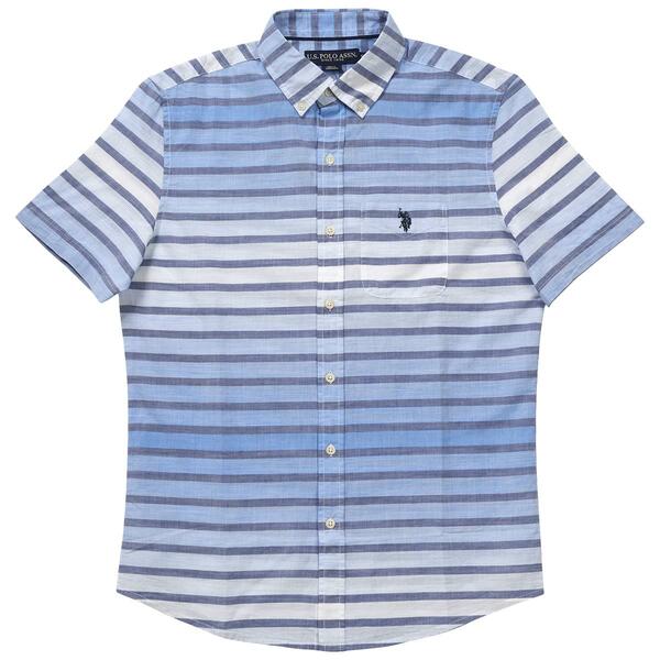 Mens U.S. Polo Assn.&#40;R&#41; Striped Ombre Button Down Shirt - image 