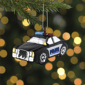 Northlight 5in. Black Police Car Glass Christmas Ornament - image 2