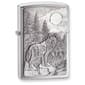 Zippo Timberwolves Emblem Brushed Chrome Lighter - image 1