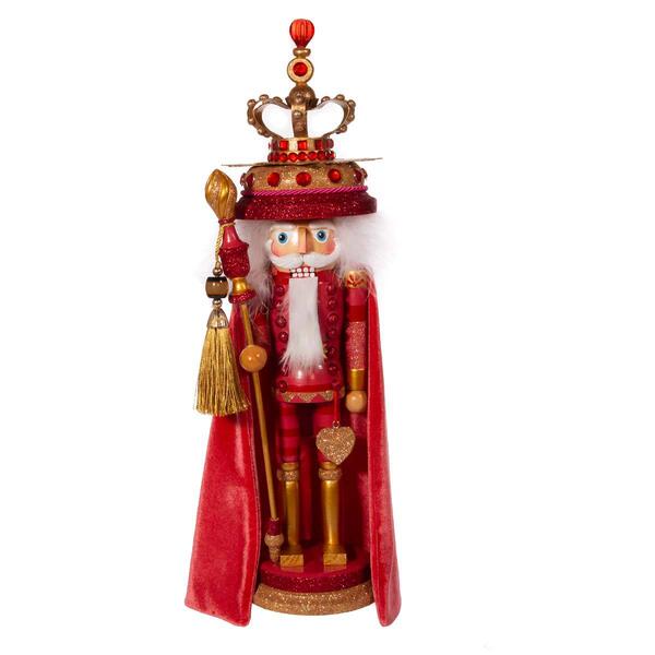 Kurt S. Adler 18in. Hollywood&#40;tm&#41; Coral King Nutcracker - image 