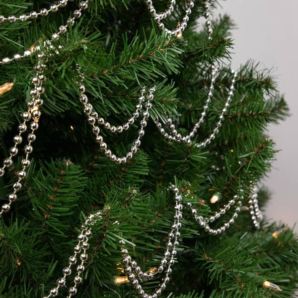Northlight Seasonal Metallic Faceted Beaded Christmas Garland