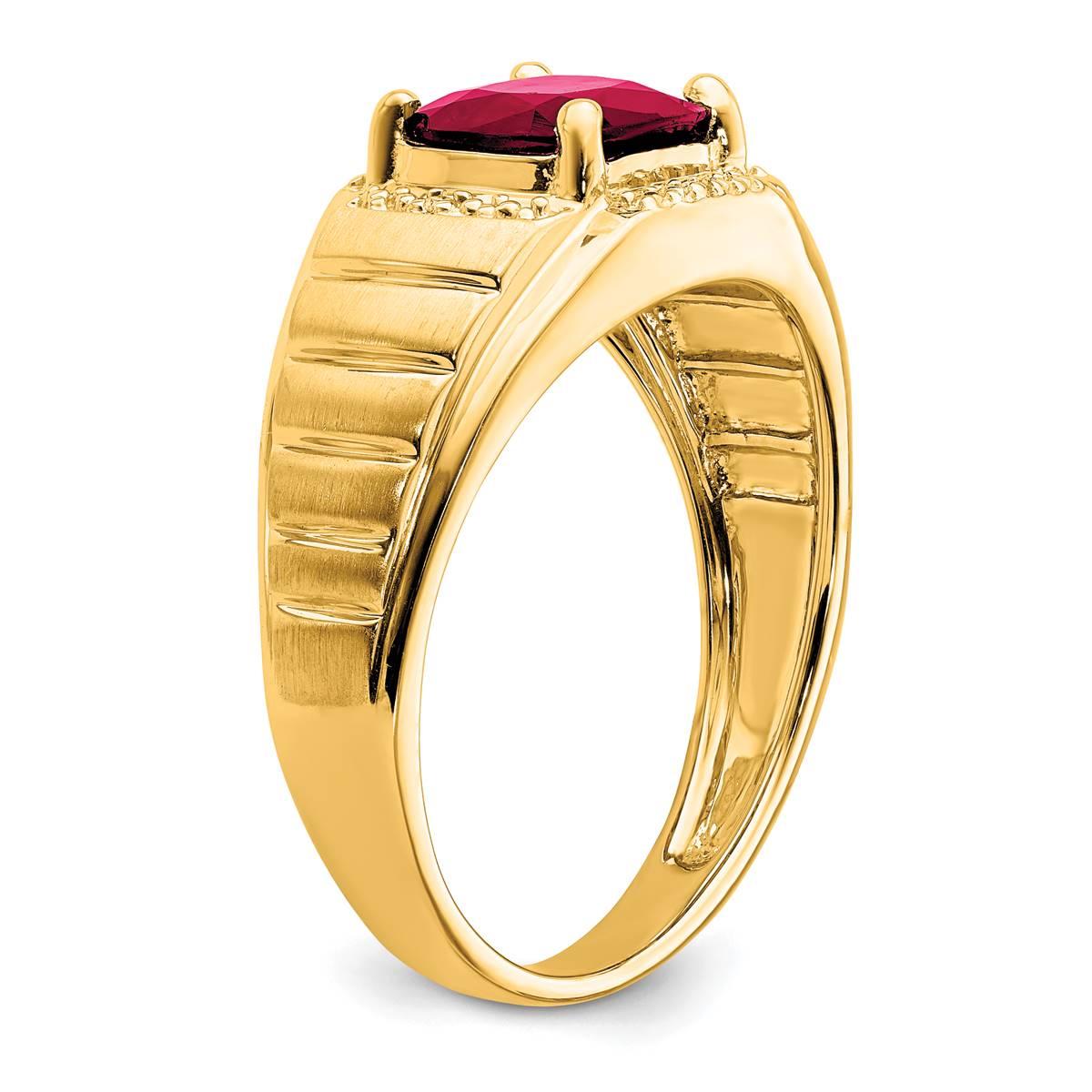 Mens Gentlemen’s Classics™ 14kt. Gold 2 1/2ctw. Ruby Ring