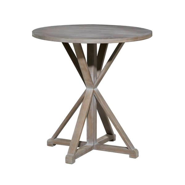 9th & Pike&#40;R&#41; Brown Wood Farmhouse Accent Table