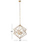 9th & Pike&#174; Gold Iron Modern Caged Chandelier - image 5