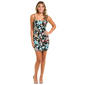 Juniors Emerald Sundae Sequin Floral Velvet Scoop Back Slip Dress - image 1