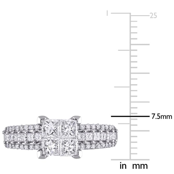 Diamond Classics&#8482; 10kt. White Gold 1ct. Diamond Princess-Cut Set