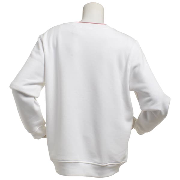 Plus Size Hasting & Smith Floral Heart Fleece Sweatshirt