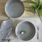 Sango Resona Moss/Cream Large Ceramic Serving Bowl - Set of 2 - image 9
