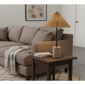 Adesso Rayne Brown Marble Base Table Lamp with Rattan Shade - image 4
