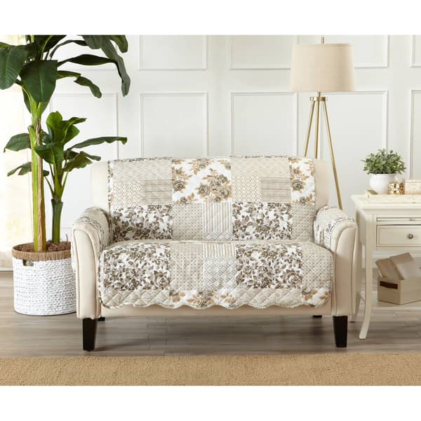 FreshFolds&#8482; Reversible Floral Patchwork Furniture Protector