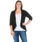 Plus Size 24/7 Comfort Apparel Elbow Sleeve Open Cardigan - image 1