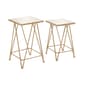 9th & Pike(R) Gold Metal Contemporary Accent Table - Set of 2 - image 1