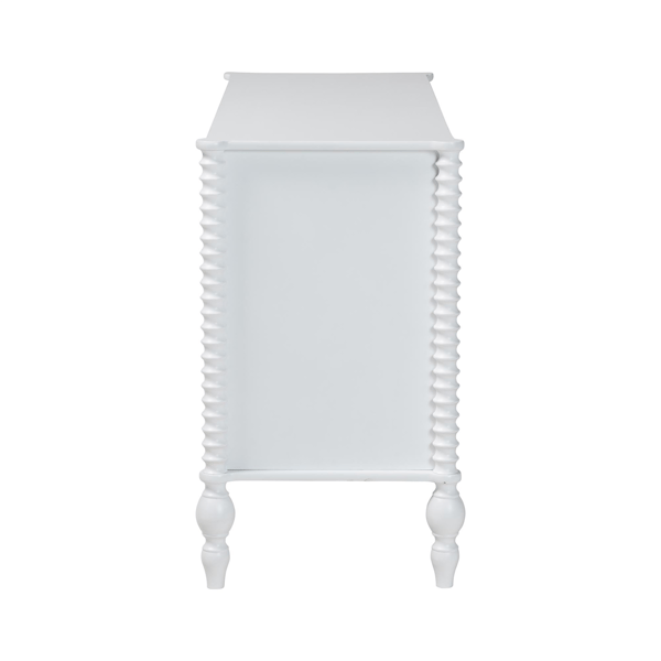 Baxton Studio Callison Spindle 6-Drawer Farmhouse Dresser