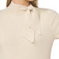Womens Cece Short Sleeve Scarf Tie Neck Sweater - image 3