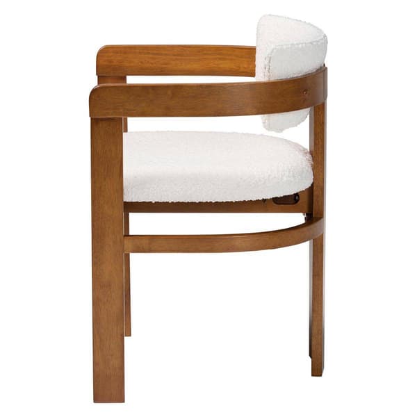 Baxton Studio Carice Modern Cream Boucle Dining Chair