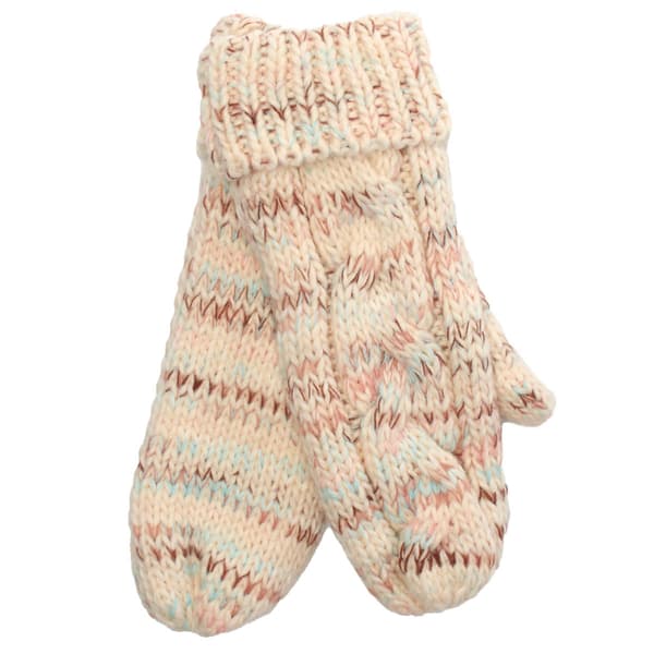Womens Muk Luks Marled Cable Knit Mitten