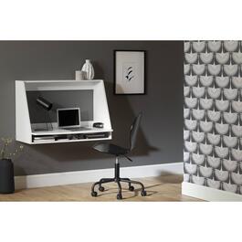 South Shore Interface Pure White Floating Desk