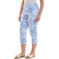 Womens Zac & Rachel Pull On Abstract Paisley Capris - image 3