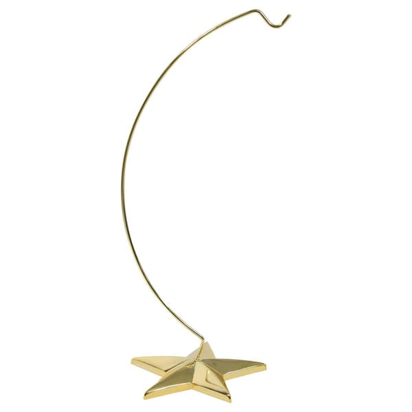 Northlight Seasonal Gold Star Shaped Christmas Ornament Holder - image 