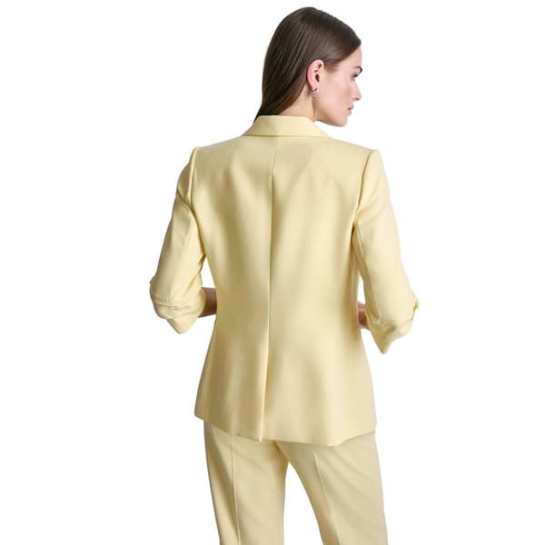 Womens DKNY Roll Tab Sleeve One Button Blazer