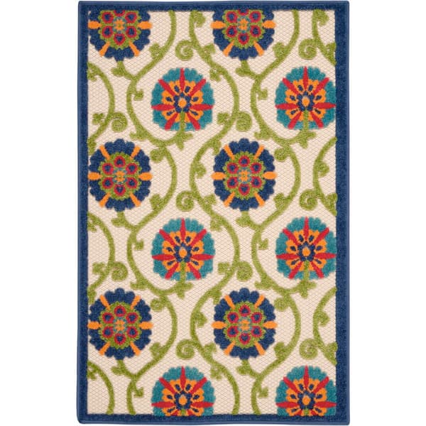 Nourison Aloha Vines Contemporary Indoor/Outdoor Area Rug - image 