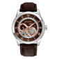 Mens Bulova Mechanical Brown Leather Strap Watch - 96A120 - image 1