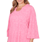 Plus Size Ruby Rd. California Dreaming Horseshoe Floral Blouse - image 5