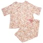 Womens Ellen Tracy Button Front Animal Crop Pants Pajama Set - image 1