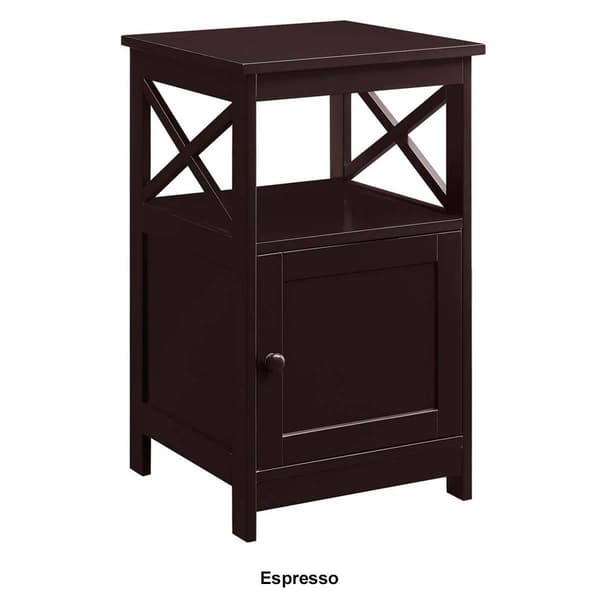 Convenience Concepts Oxford End Table w/ Storage Cabinet