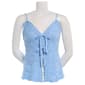 Juniors Madden Girl Pointelle Lace Trim Tie Split Front Camisole - image 1