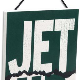 Open Road Small Hanging Wood Jets Slogan
