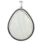 Wearable Art Mother of Pearl Teardrop Enhancer Pendant - image 1