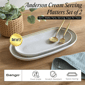 Sango Anderson Cream Large Stoneware Serving Platters - Set of 2 - image 2