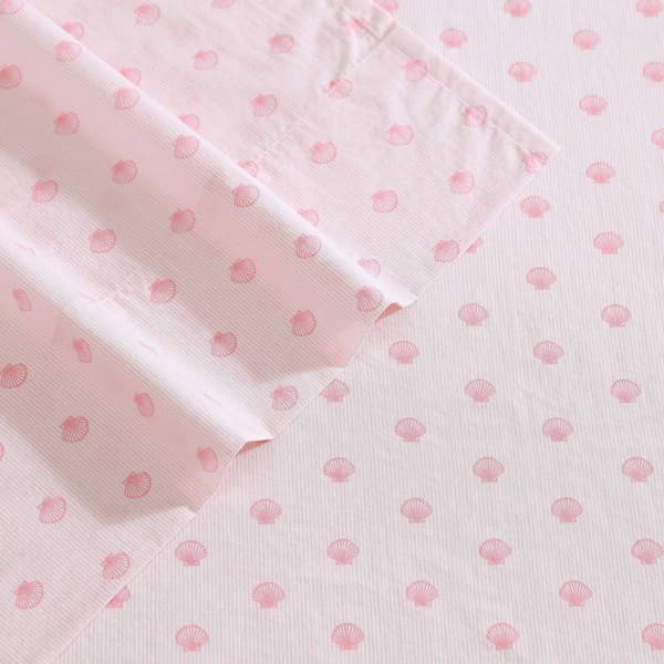 Laura Ashley Scallop Dollop 100% Cotton Sheet Set