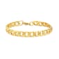 Mens Steeltime 18kt. Gold Plated Cuban Link Bracelet - image 1