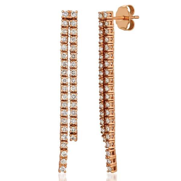 Le Vian(R) 14kt. Strawberry Gold(R) 1ctw. Nude Diamonds(tm) Earrings - image 
