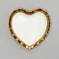 Bombay 8 In Gold Edge Heart Shape Salad Plate - image 1