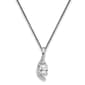 14kt. White Gold White Topaz Pendant Necklace - image 1