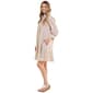 Womens Emma & Michele 3/4 Sleeve Stripe Linen-Like Shirtdress - image 2